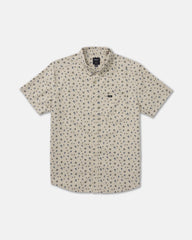 That'll Do Print Short Sleeve Shirt - Light Khaki | RVCA discount