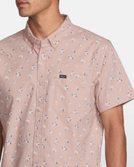 That'll Do Print Short Sleeve Shirt - Mauve | RVCA discount