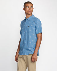 Frame Short Sleeve Shirt - Washed Chambray | RVCA on sale