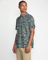 Botanical Short Sleeve Shirt - Garage Blue | RVCA online