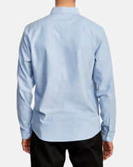 That'll Do Stretch Long Sleeve Shirt - Oxford Blue | RVCA US