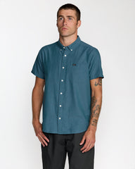 That'll Do Dobby Short Sleeve Shirt - Atlantic | RVCA on sale