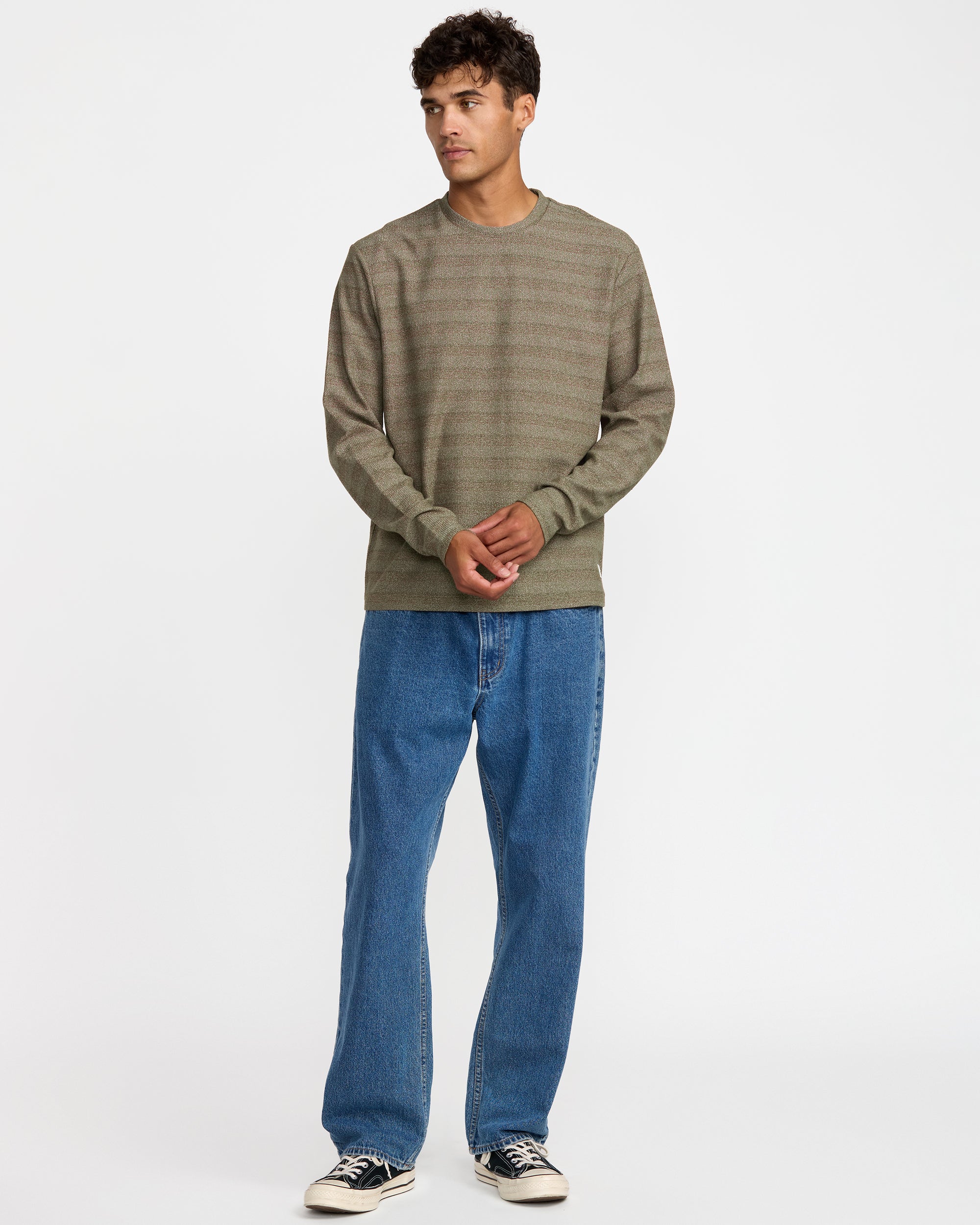 Vacancy Long Sleeve Shirt - Mushroom | RVCA sale