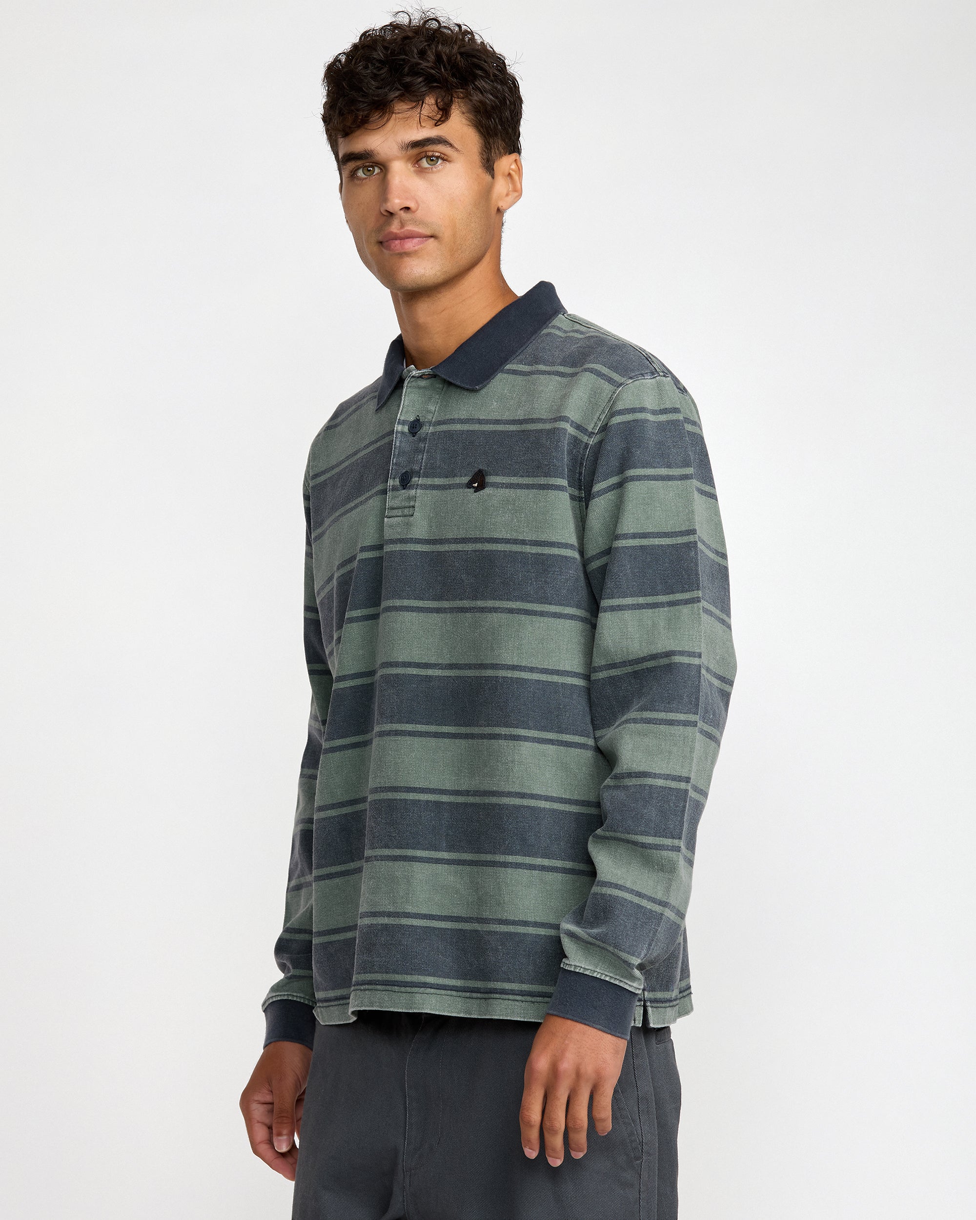 KSL Long Sleeve Polo - Balsam Green | RVCA outlet