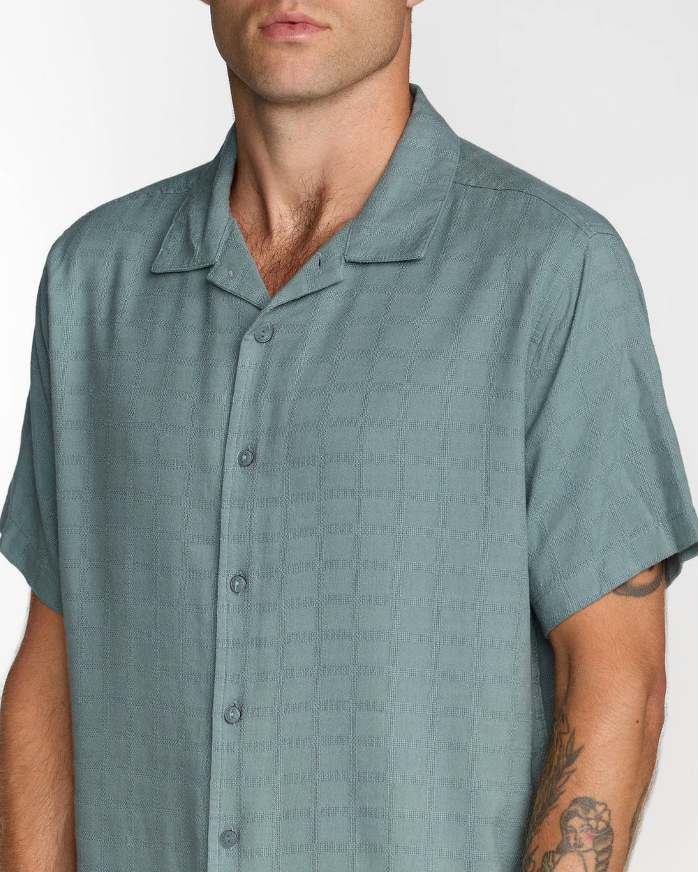 Vacancy Short Sleeve Shirt - Lead | RVCA for sale