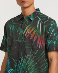 Hawaii Palms Short Sleeve Shirt - Black | RVCA outlet