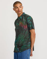 Hawaii Palms Short Sleeve Shirt - Black | RVCA outlet