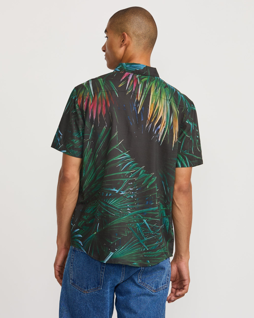 Hawaii Palms Short Sleeve Shirt - Black | RVCA outlet