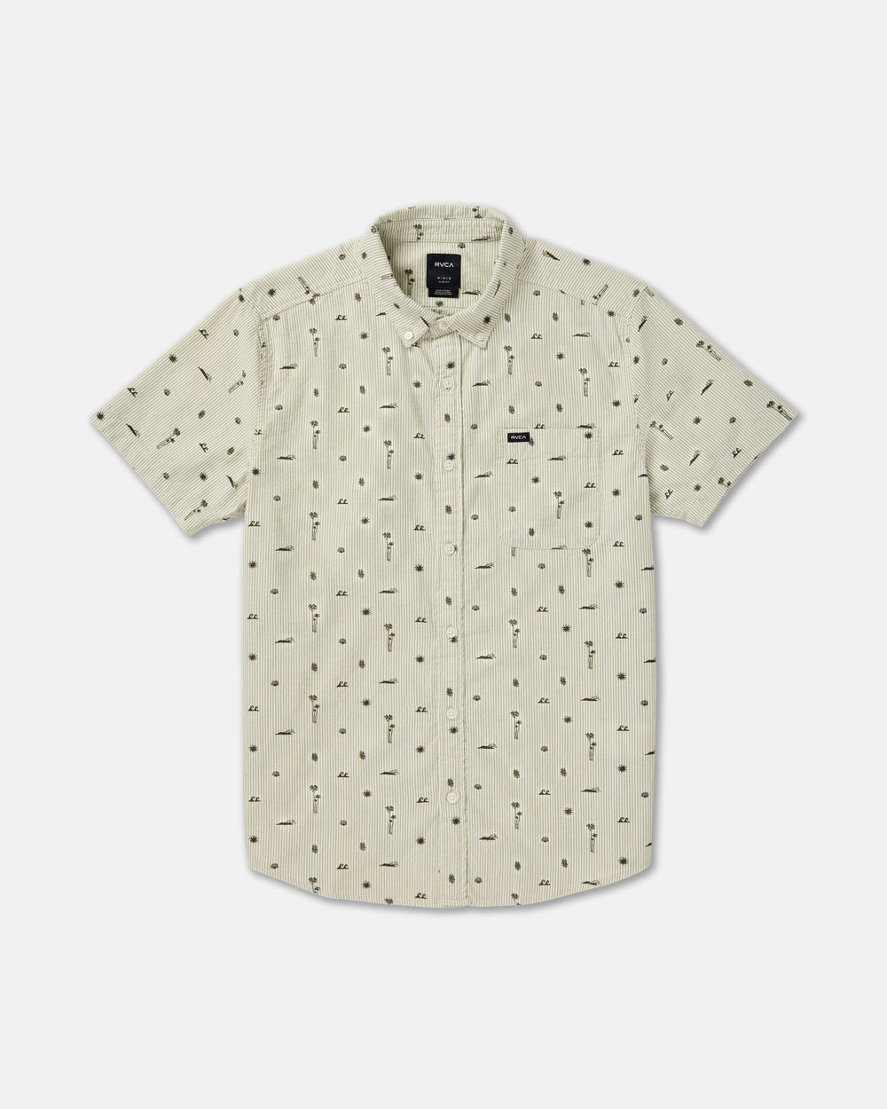 That'll Do Seersucker Shirt - Ranger Green | RVCA online