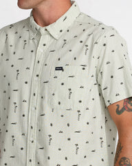 That'll Do Seersucker Shirt - Ranger Green | RVCA online