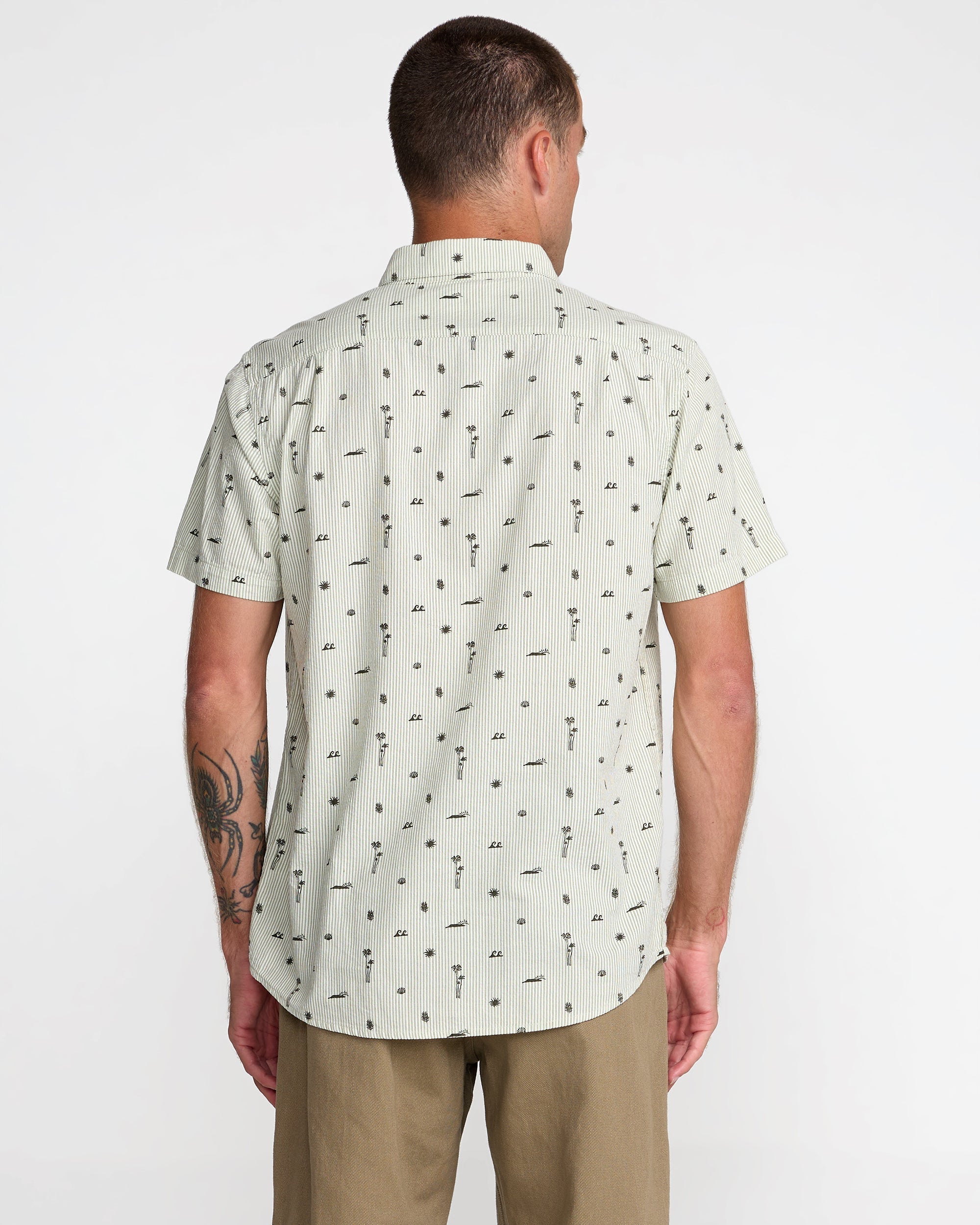 That'll Do Seersucker Shirt - Ranger Green | RVCA online