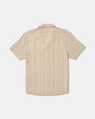 Exotica Stripe Short Sleeve Shirt - Light Khaki | RVCA sale