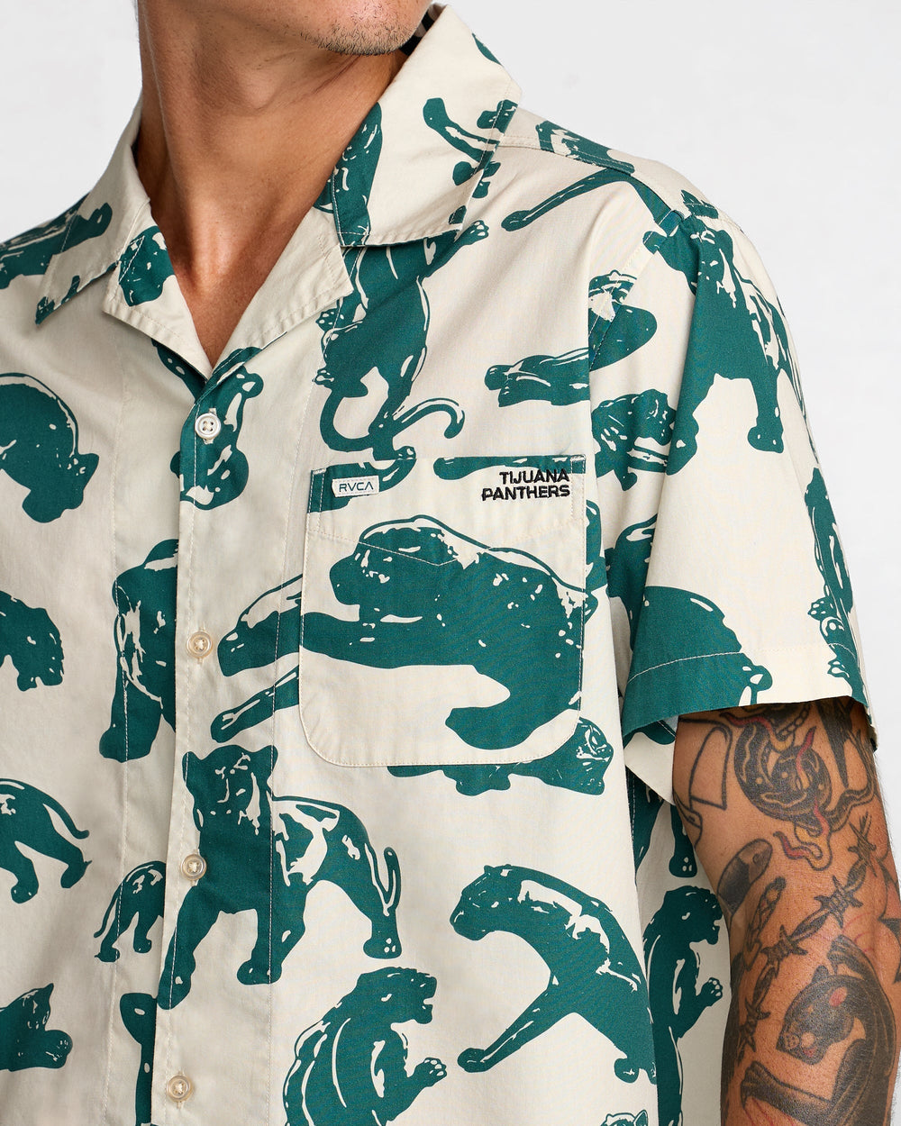 TJP All Over Short Sleeve Shirt - Ceramic | RVCA US