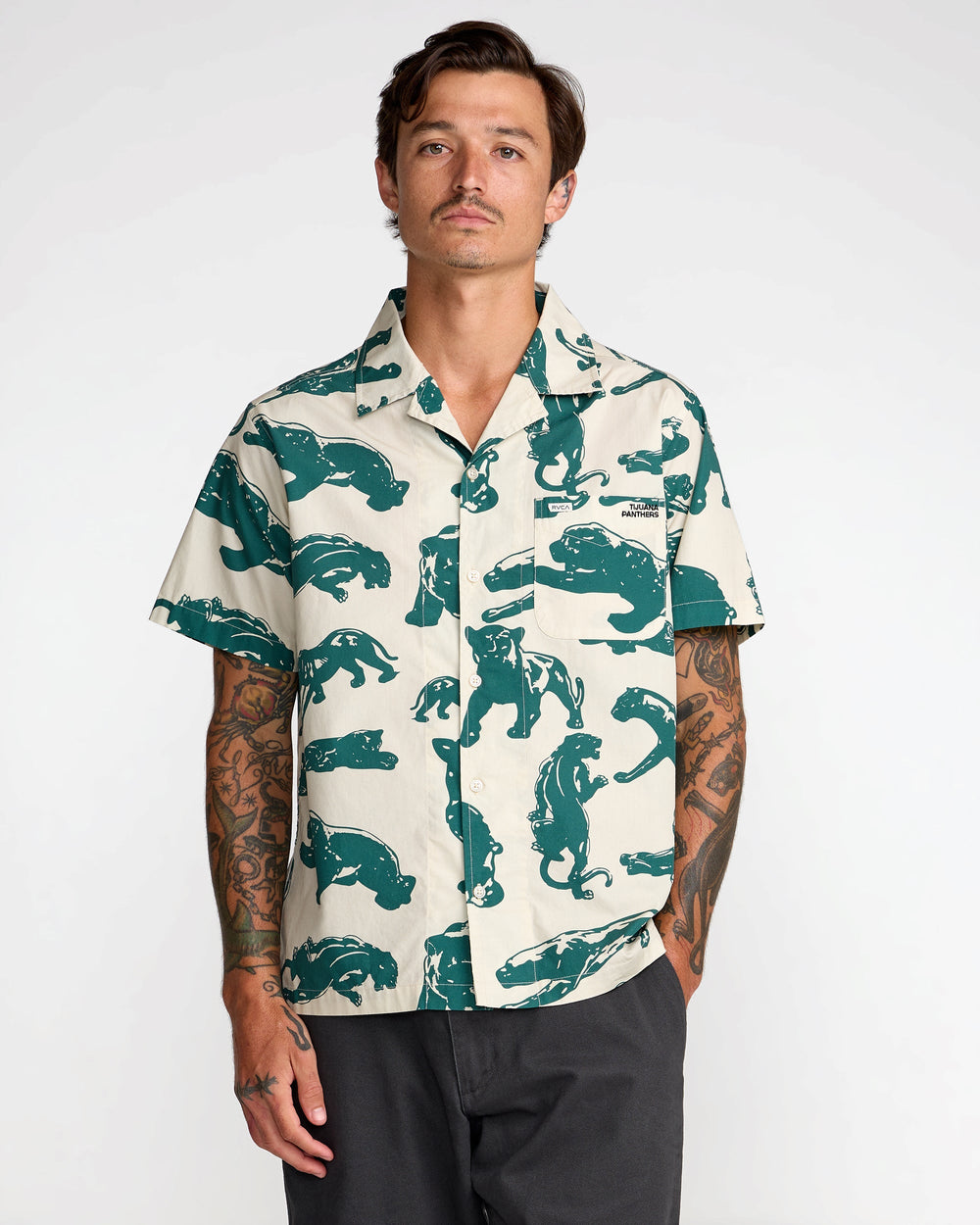 TJP All Over Short Sleeve Shirt - Ceramic | RVCA US