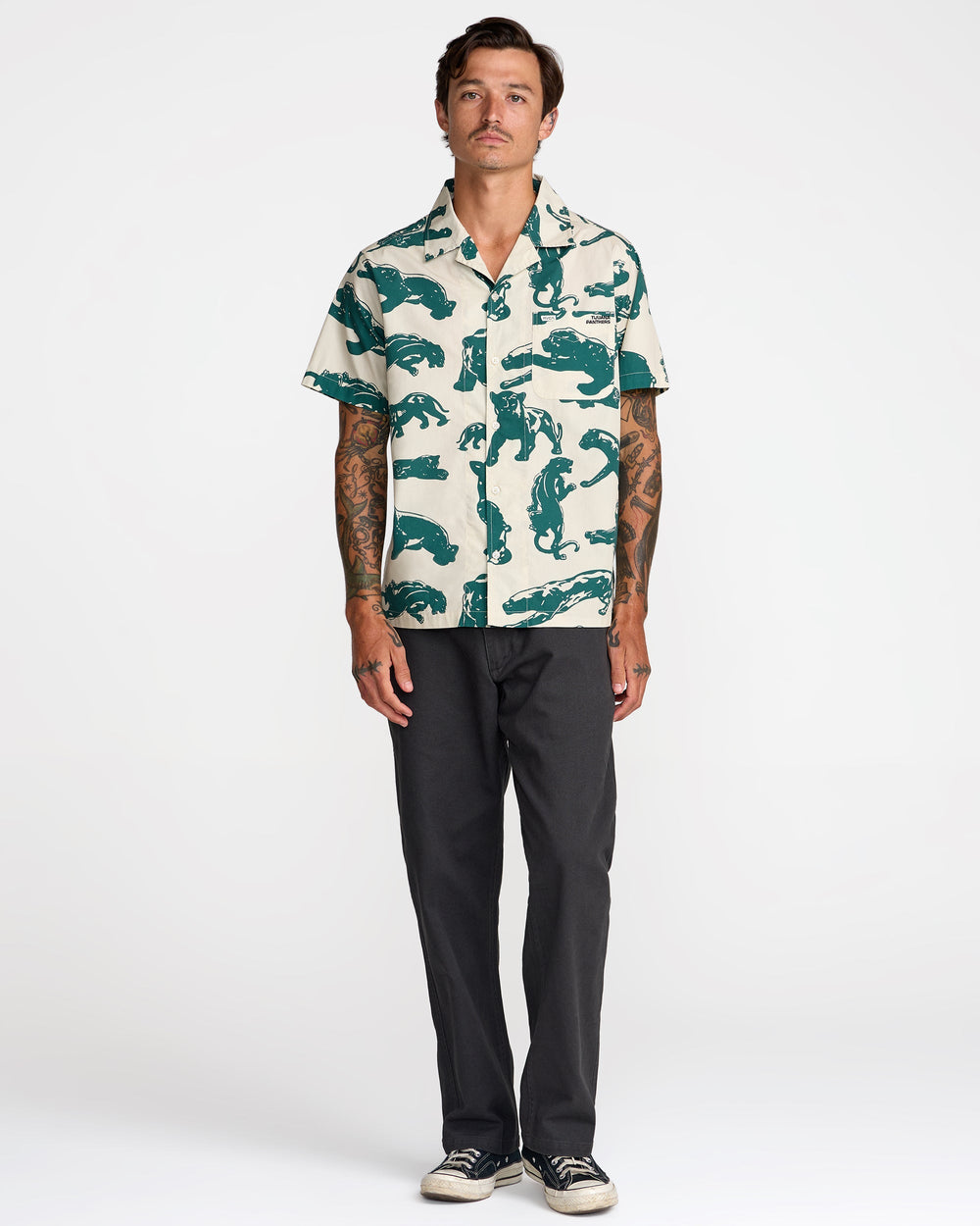 TJP All Over Short Sleeve Shirt - Ceramic | RVCA US