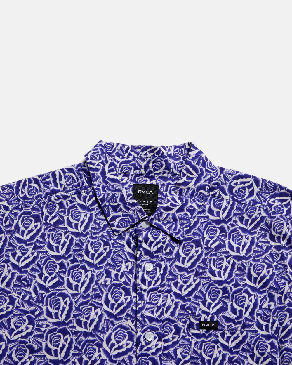 Barba Roses Short Sleeve Shirt - Light Blue | RVCA US