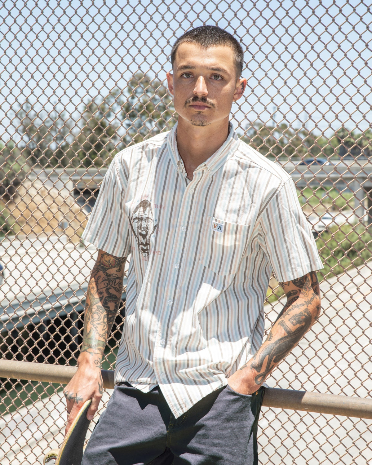 Jacobs Archive Stripe Short Sleeve Shirt - Multi Stripe | RVCA sale