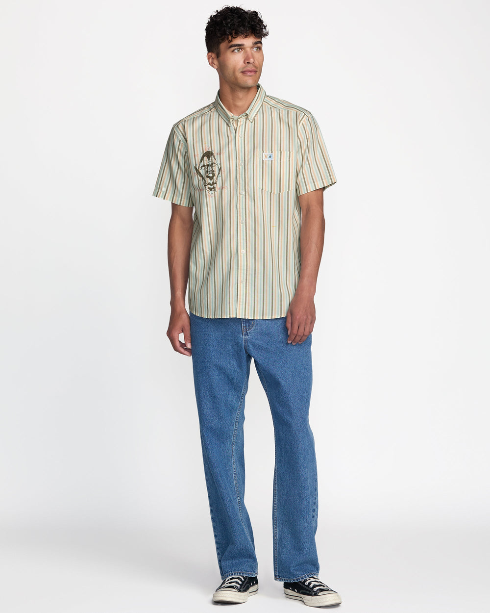 Jacobs Archive Stripe Short Sleeve Shirt - Multi Stripe | RVCA sale