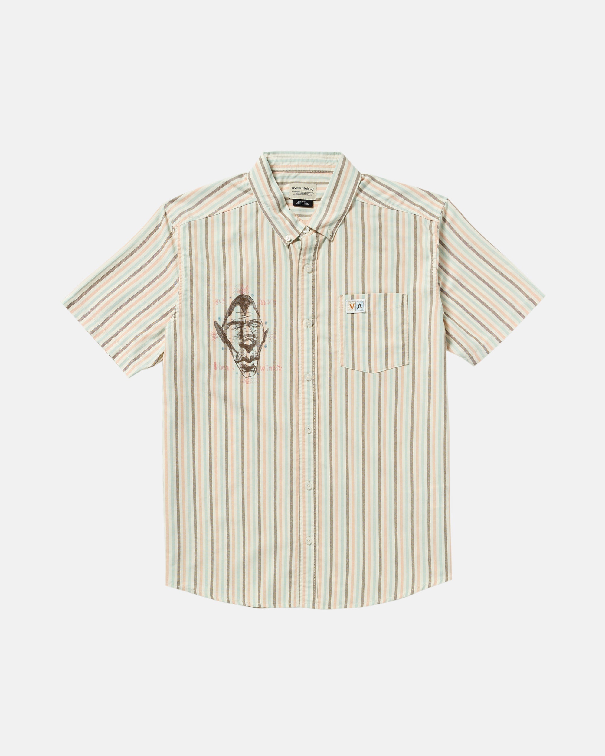 Jacobs Archive Stripe Short Sleeve Shirt - Multi Stripe | RVCA sale