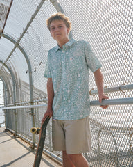 Jacobs Archive Print Short Sleeve Shirt - Blue Haze | RVCA outlet