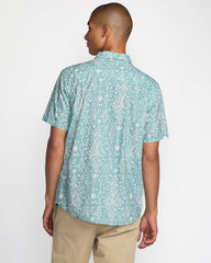 Jacobs Archive Print Short Sleeve Shirt - Blue Haze | RVCA outlet