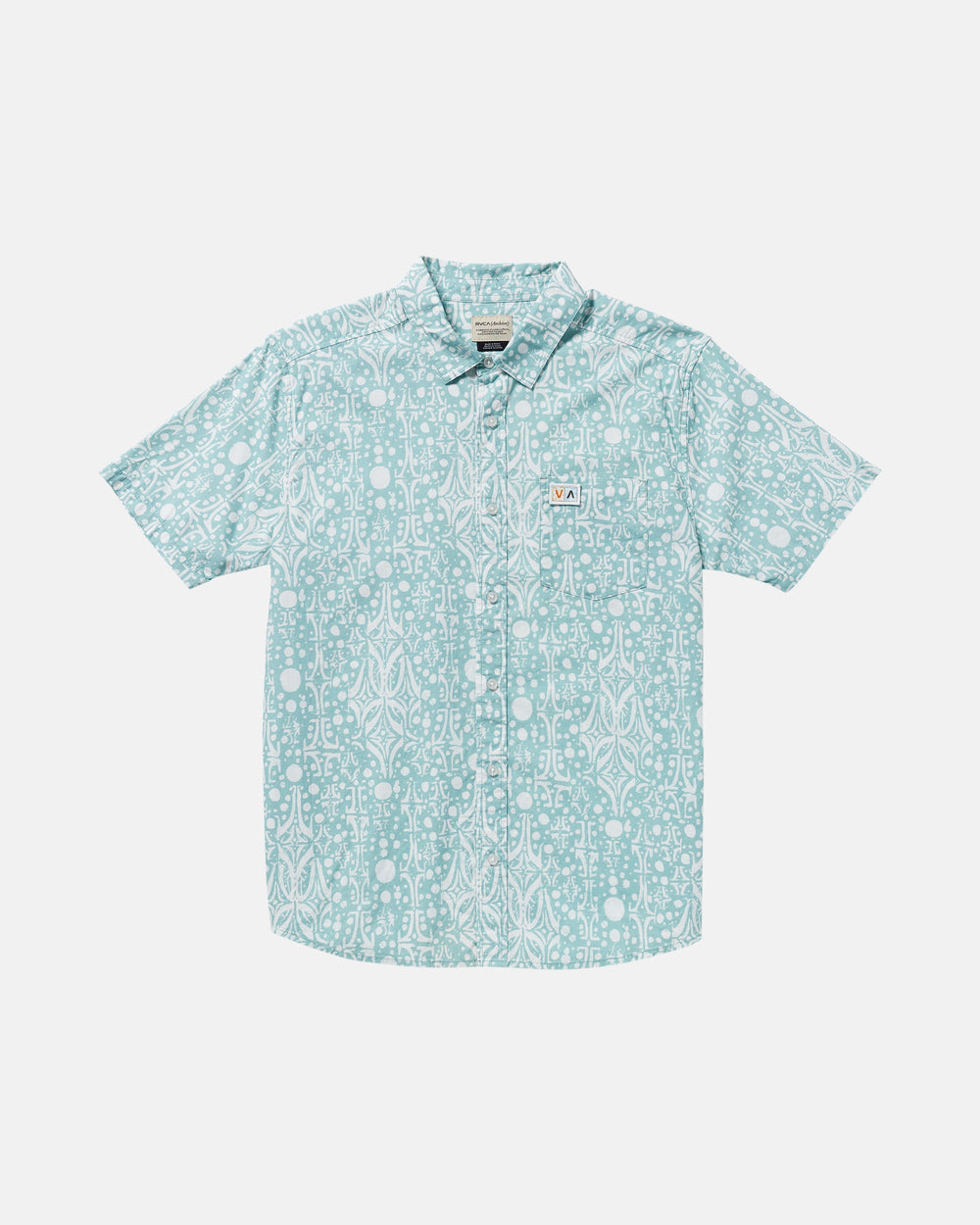 Jacobs Archive Print Short Sleeve Shirt - Blue Haze | RVCA outlet