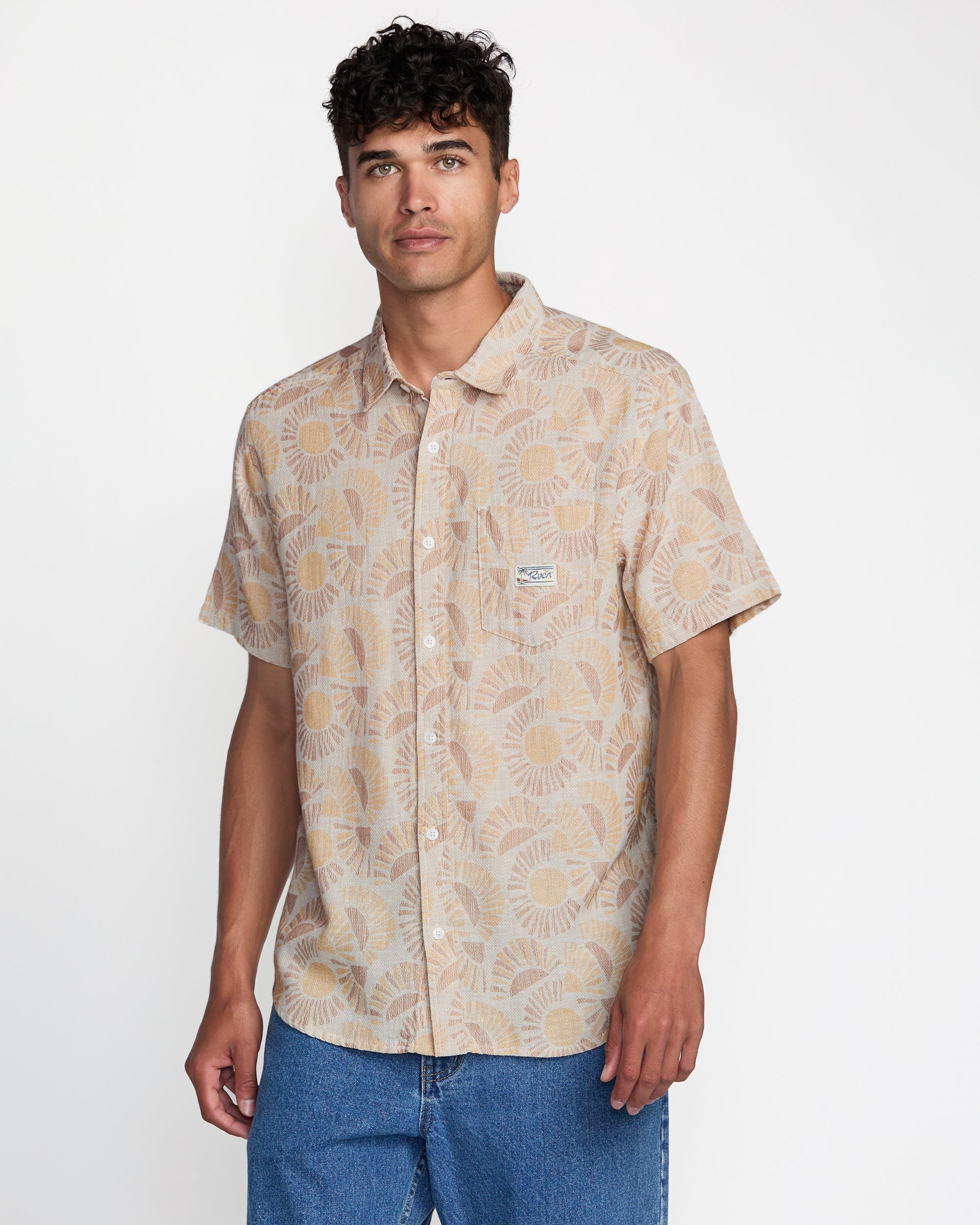 Exotica II Short Sleeve Shirt - Natural Sun | RVCA discount