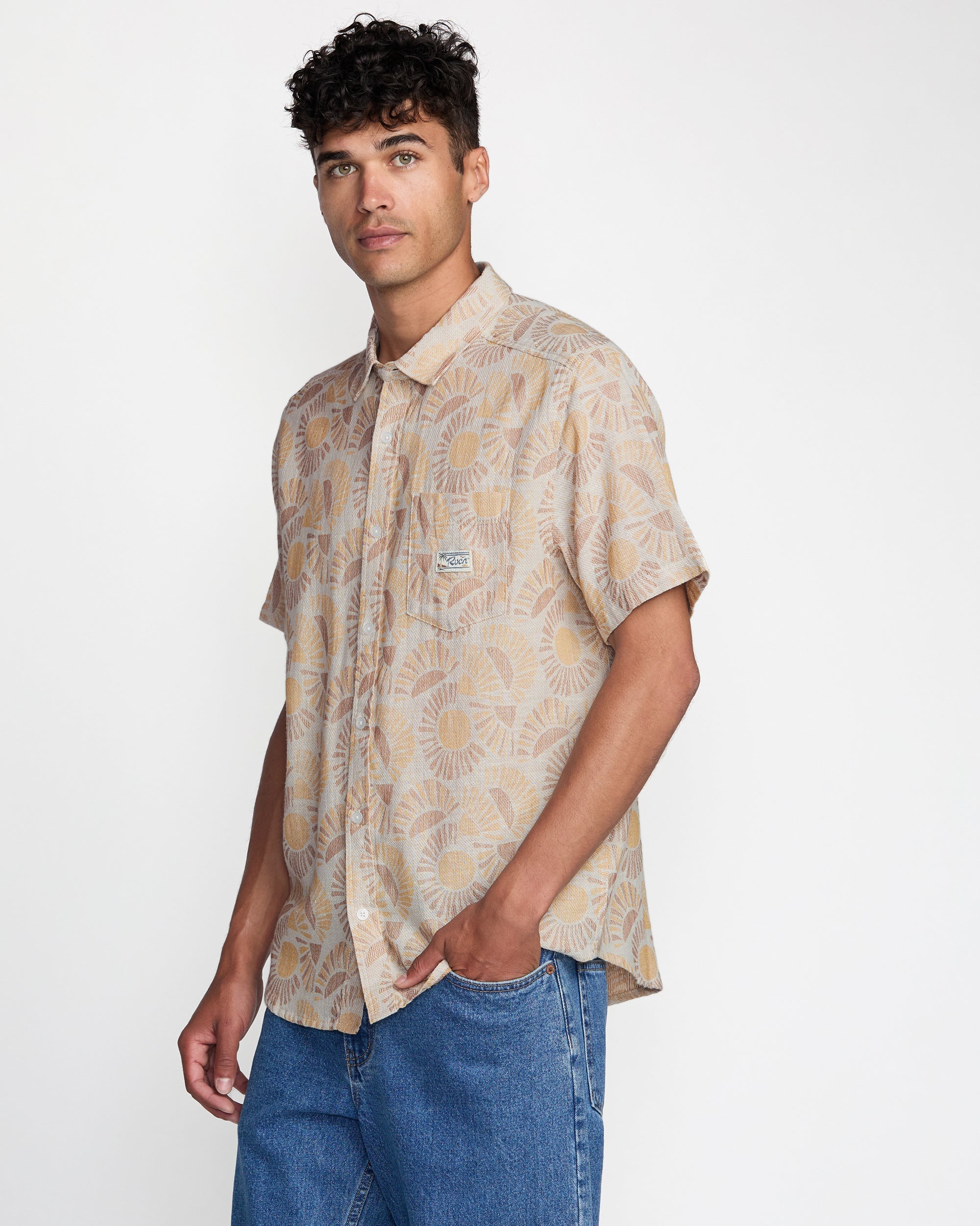 Exotica II Short Sleeve Shirt - Natural Sun | RVCA discount