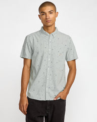 Exotica Seersucker Short Sleeve Shirt - Green Tea | RVCA near me
