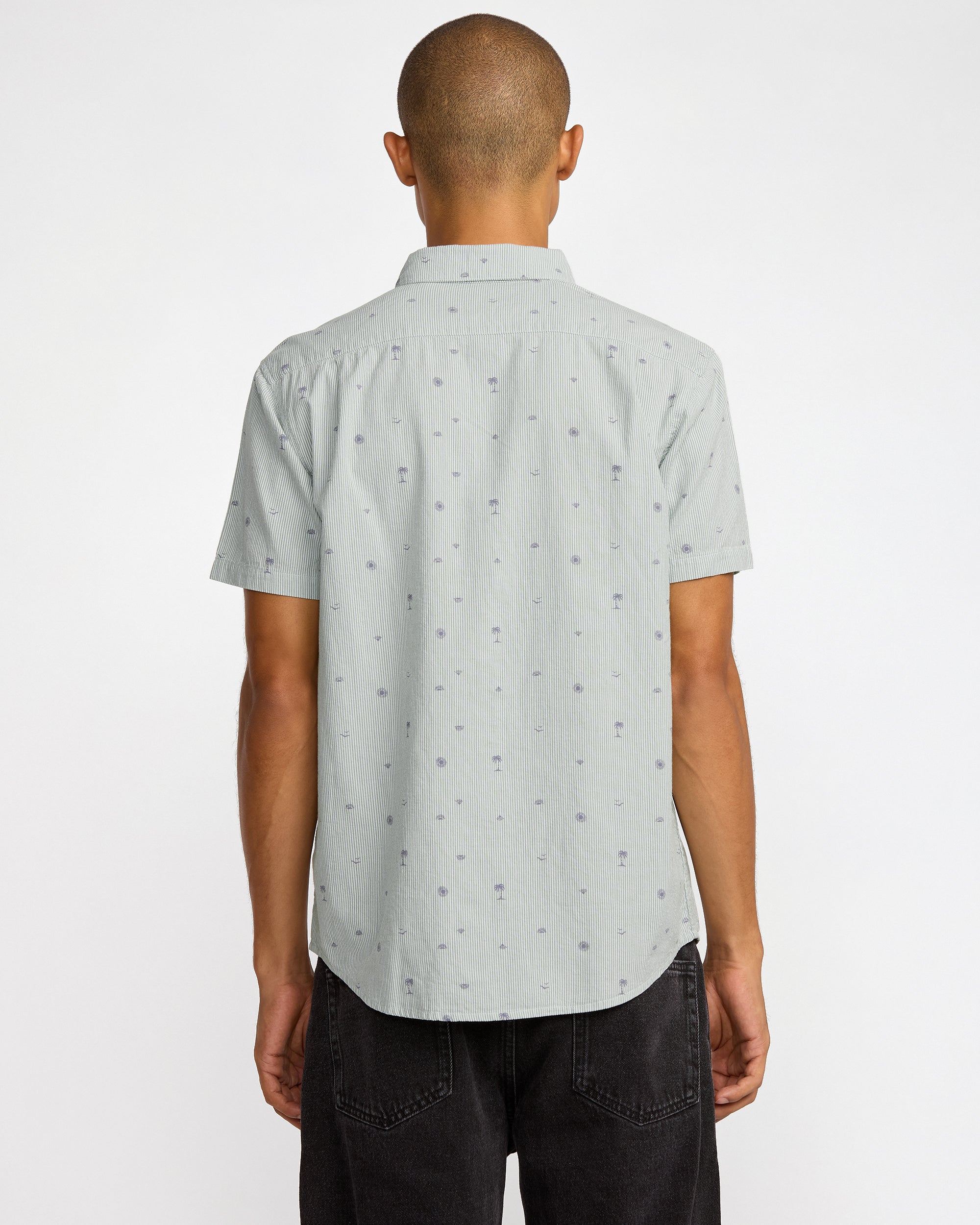 Exotica Seersucker Short Sleeve Shirt - Green Tea | RVCA near me