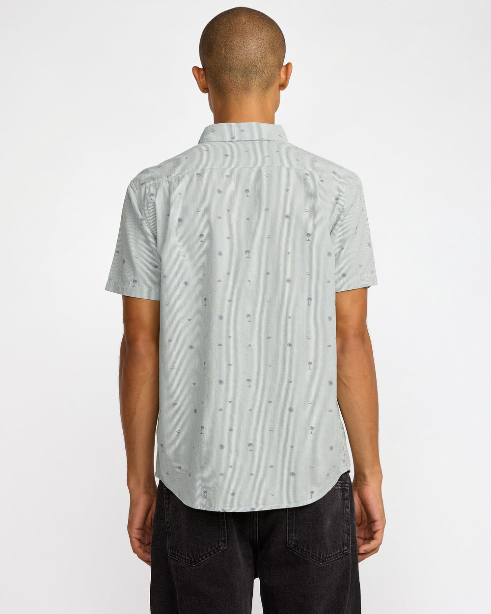 Exotica Seersucker Short Sleeve Shirt - Green Tea | RVCA near me