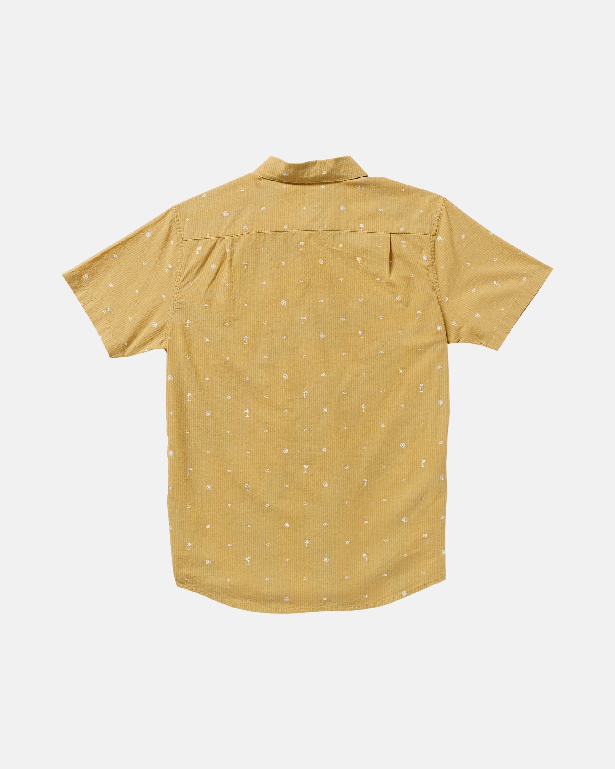 Exotica Seersucker Short Sleeve Shirt - Ochre | RVCA online