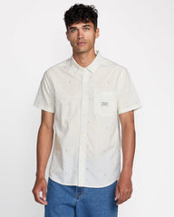 Exotica Seersucker Short Sleeve Shirt - White | RVCA sale