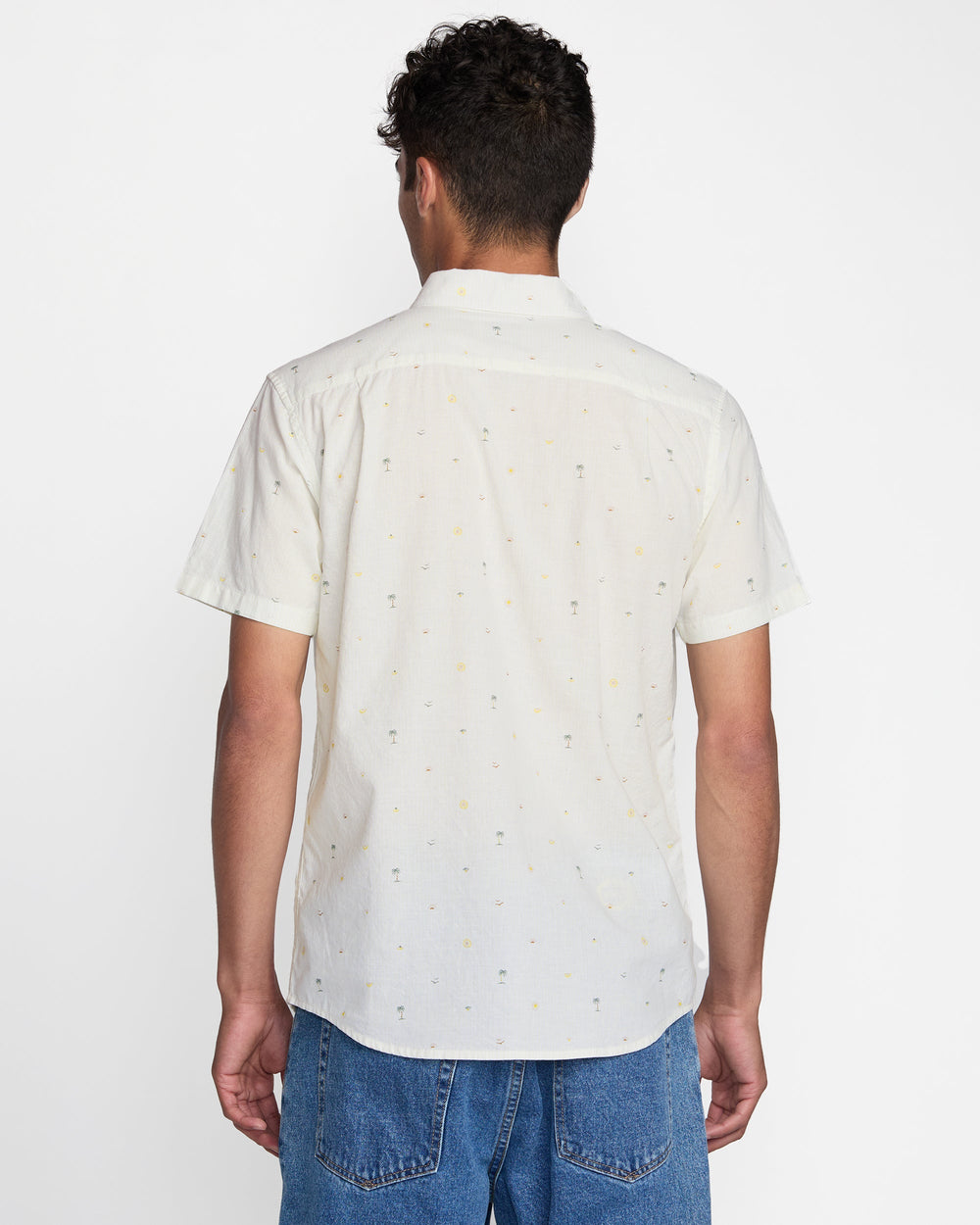 Exotica Seersucker Short Sleeve Shirt - White | RVCA sale