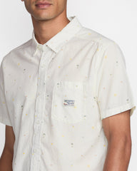 Exotica Seersucker Short Sleeve Shirt - White | RVCA sale