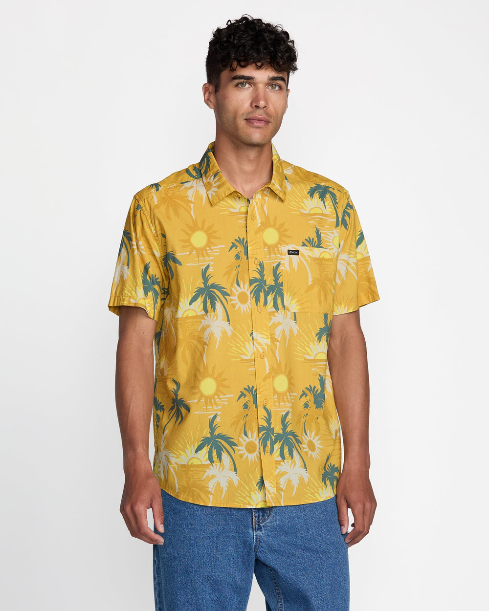 Sunsets Short Sleeve Shirt - Saffron | RVCA sale