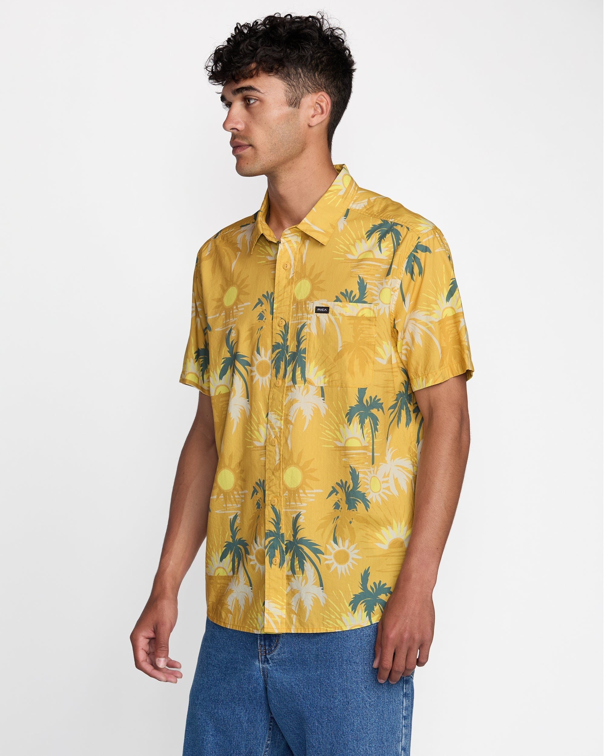 Sunsets Short Sleeve Shirt - Saffron | RVCA sale