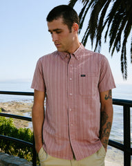 That'll Do Stripe Short Sleeve Shirt - Pale Mauve | RVCA US