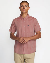That'll Do Stripe Short Sleeve Shirt - Pale Mauve | RVCA US