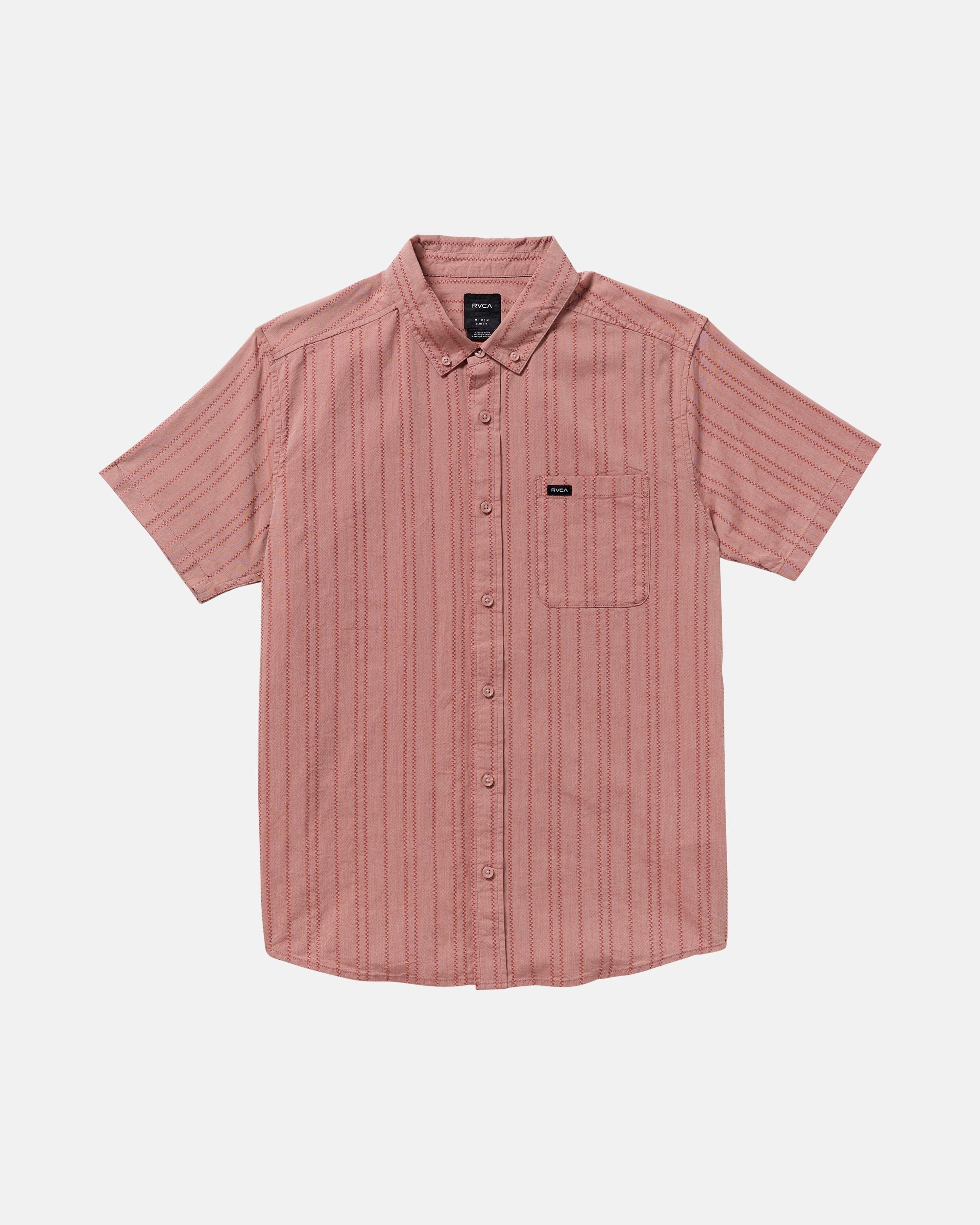 That'll Do Stripe Short Sleeve Shirt - Pale Mauve | RVCA US