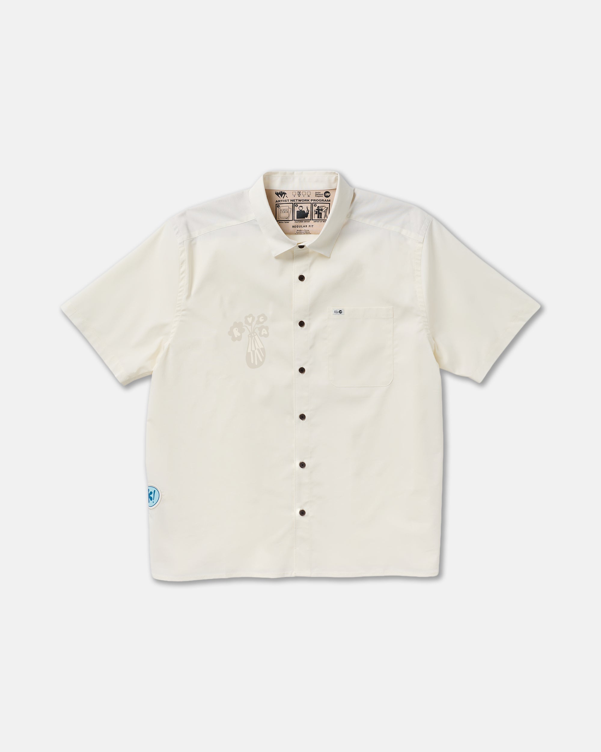 Alohana Short Sleeve Shirt - Natural | RVCA for sale