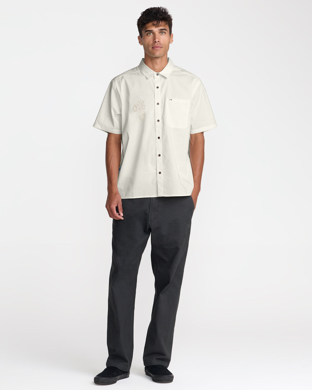 Alohana Short Sleeve Shirt - Natural | RVCA for sale