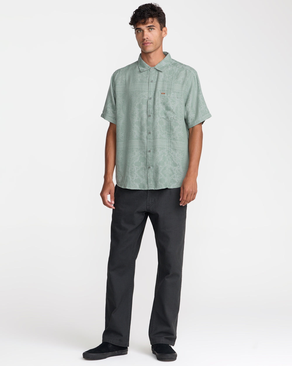 Mellowist Short Sleeve Shirt - Jade | RVCA on sale