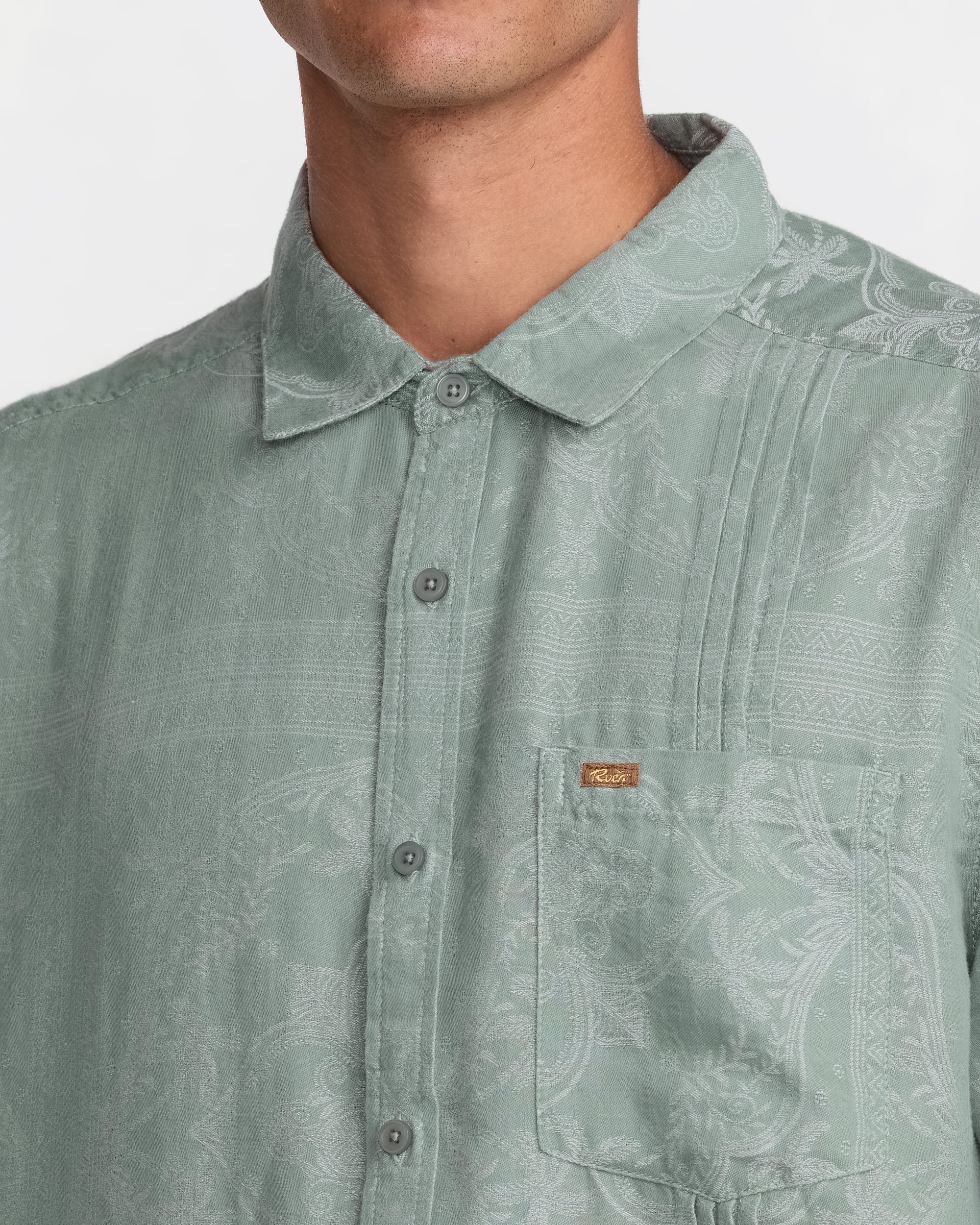 Mellowist Short Sleeve Shirt - Jade | RVCA on sale