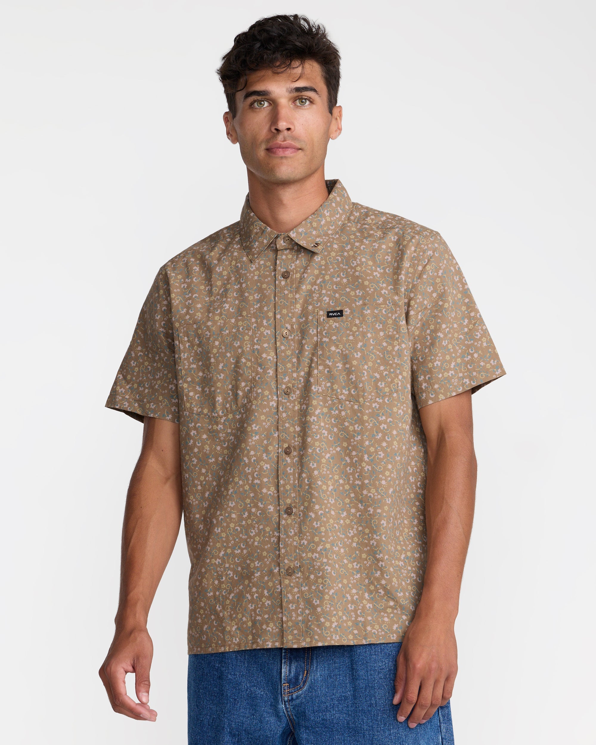 Breezy Short Sleeve Shirt - Coyote | RVCA on sale