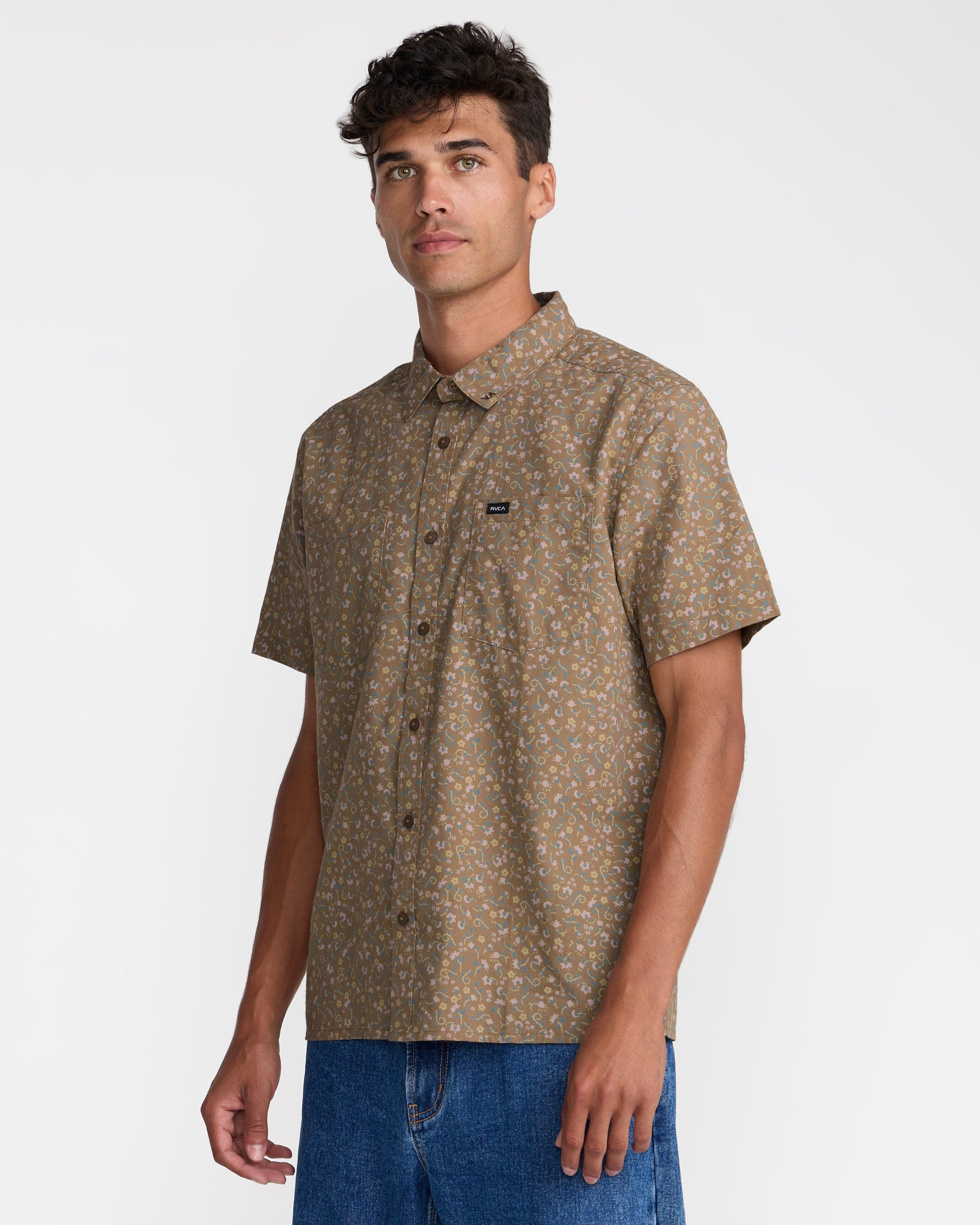 Breezy Short Sleeve Shirt - Coyote | RVCA on sale