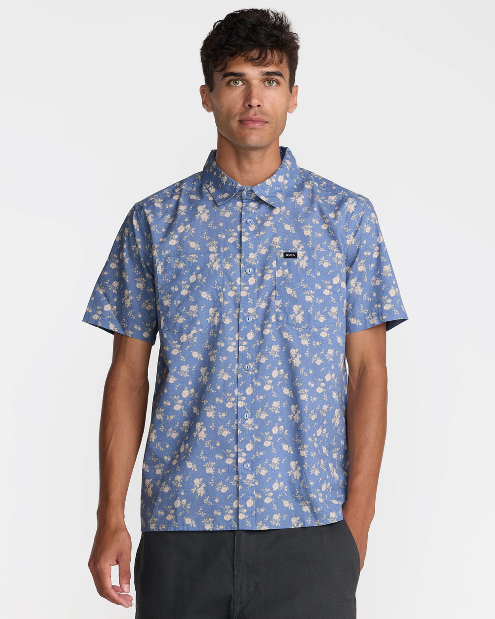 Breezy Short Sleeve Shirt - Vintage Blue | RVCA near me