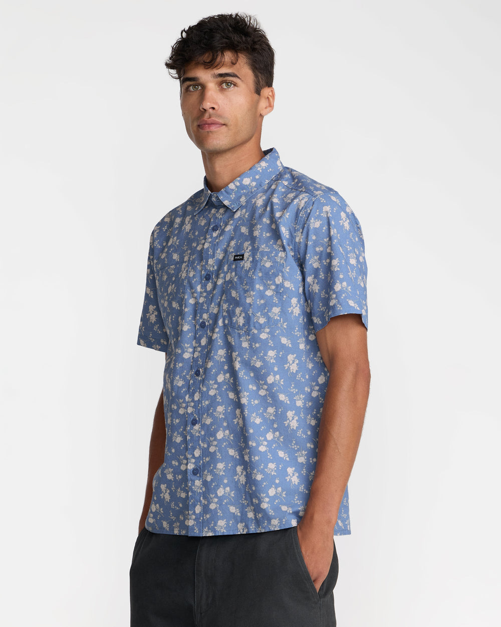 Breezy Short Sleeve Shirt - Vintage Blue | RVCA near me