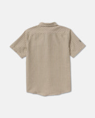 Archive Stripe Short Sleeve Shirt - Light Khaki | RVCA for sale