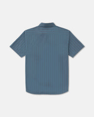 Dayshift Workwear Stripe Short Sleeve Shirt - Vintage Navy | RVCA discount